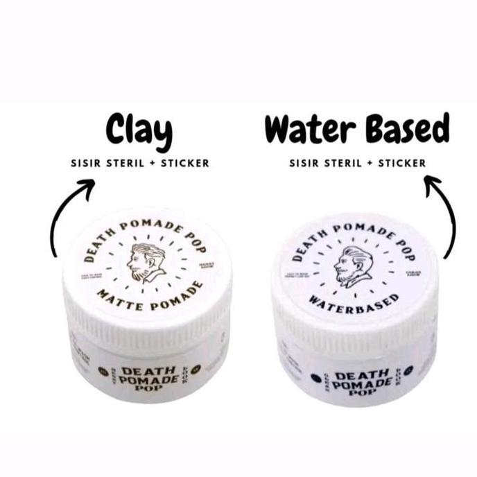 (Min 2 pcs) Pomade Death Pop Waterbased & Clay Grosir sudah BPOM