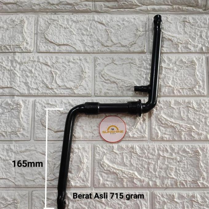 As Crank Arm Lengkung Terusan Gir Piringan Tengah Sepeda BMX 20 Lengan Ontel BB Bracket Besar