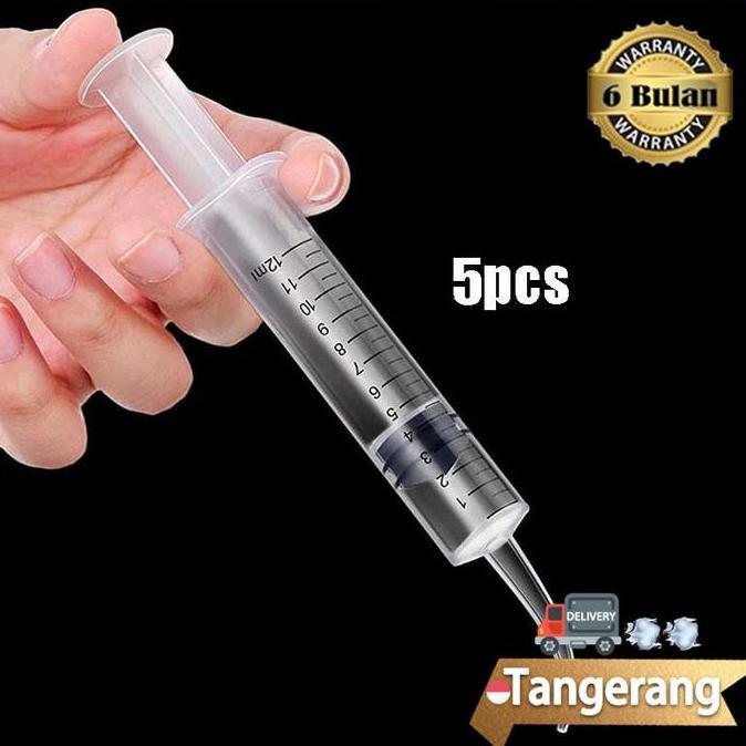 EXAMINER 5pcs/set Dental Syringe 12ml Syringe Irigasi Dental  Jarum Gigi Irigasi