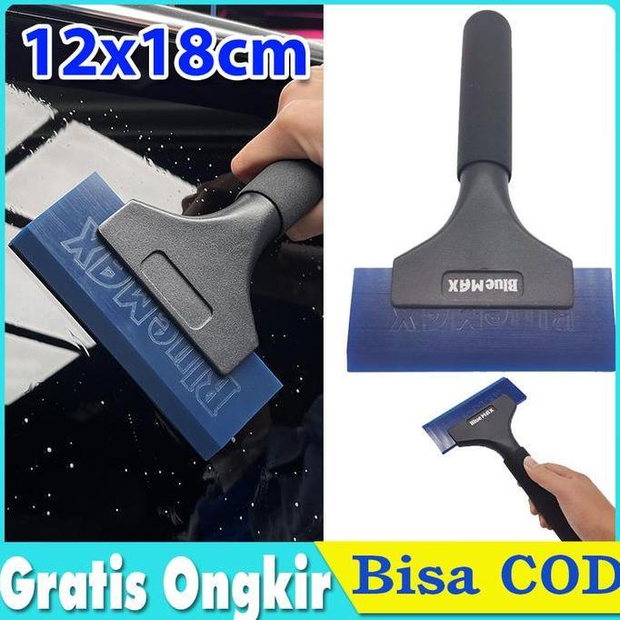 KEYMAZ Rakel BlueMax Alat Kaca Film Kape Gagang Panjang Wiper Kape Serutan