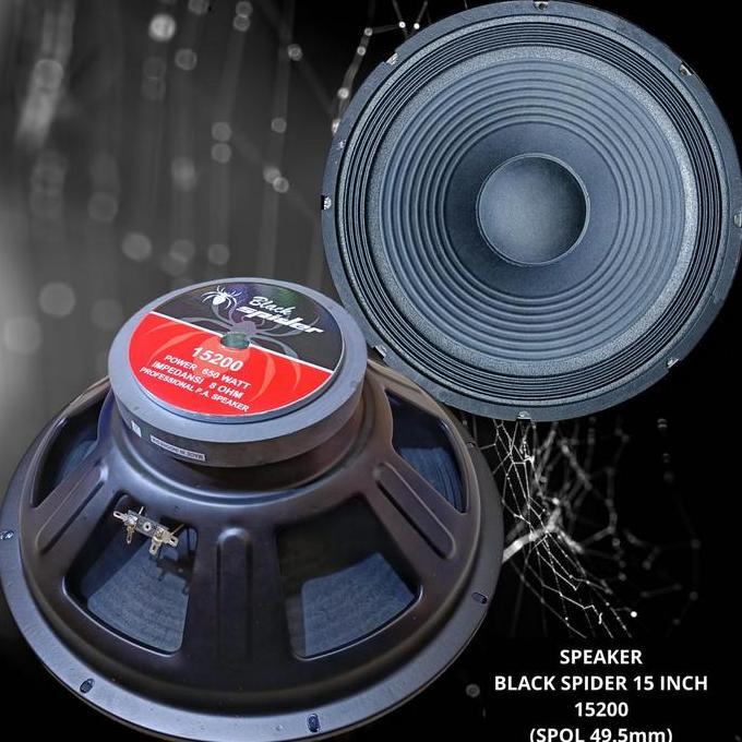 Speaker Black Spider 15 Inch 15200 MZ
