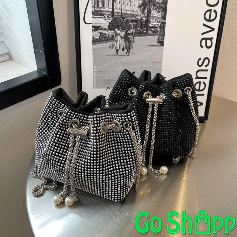 bestpromo bucket bag wanita import - tas selempang wanita bling bling import terbaru fashion korea -
