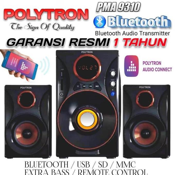 Polytron Speaker Multimedia Bluetooth PMA9310 PMA 9310 Home Theater Garansi Resmi 1 Tahun Wireless E