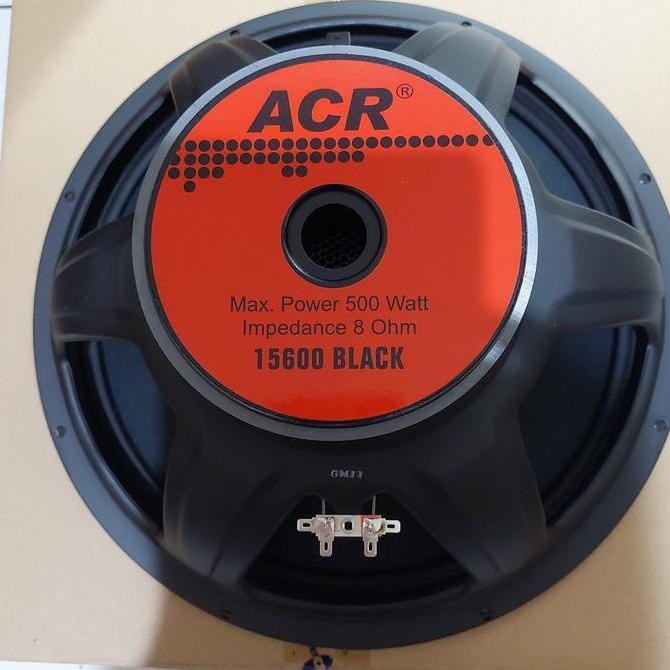Speaker Komponen Woofer ACR 15600 Black 15in 15inch 15 inchi Original 500 Watt Fullrange Low Mid 15"