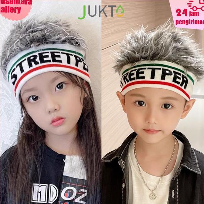 CAVERLY JUKTA[COD]Wig Rambut palsu pria anak anak dewasa Topi wig Rambut Pendek   Rambut palsu anak 