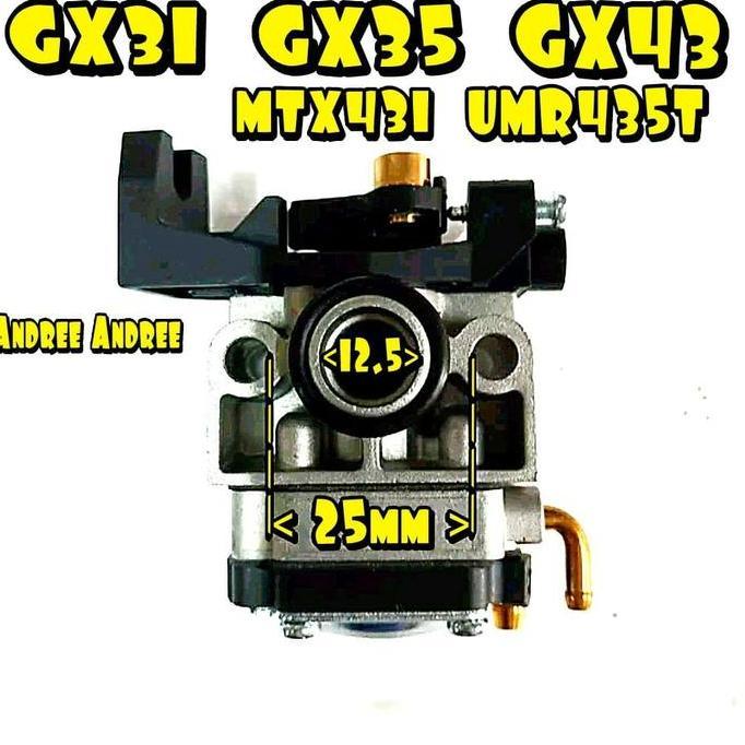 TERMURAH - GX-31 GX-35 GX-43 Carburator Assy potong Rumput Honda GX31 GX35 GX43