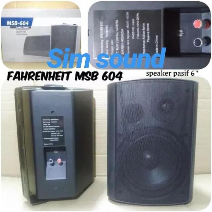 SPEAKER PASIF FAHRENHEIT MSB 604 SPEAKER FAHRENHEIT MSB604 6 INCH