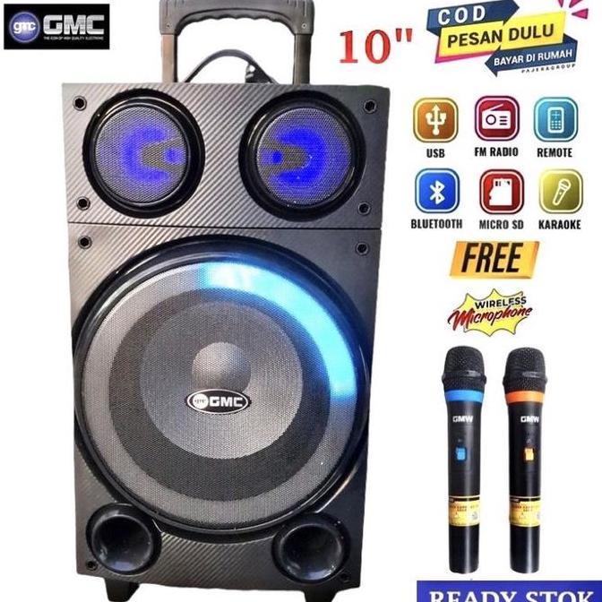 GMC SPEAKER PORTABLE SEPEAKER GMC 897L SPEAKER BLUETOOTH GMC 897L GMC 897 L SPEAKER GMC 10 inch GMC 