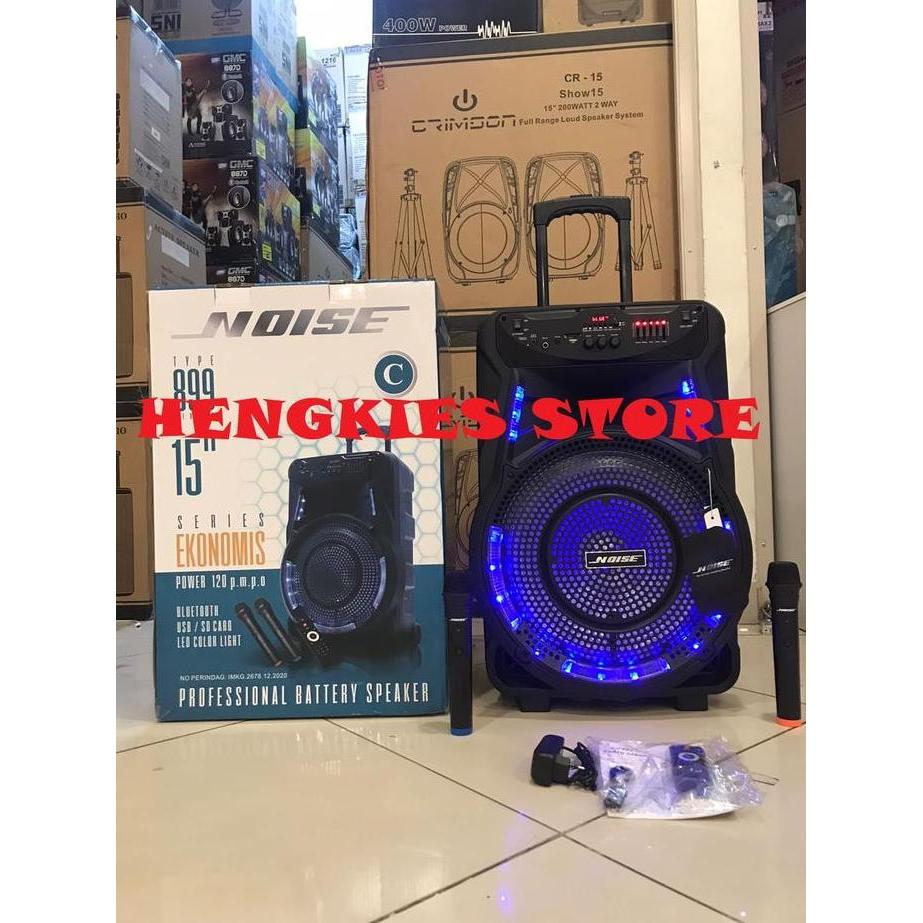 Speaker Portable Wireless Noise 899 C / 899C Ekonomis Orinal 15 inch