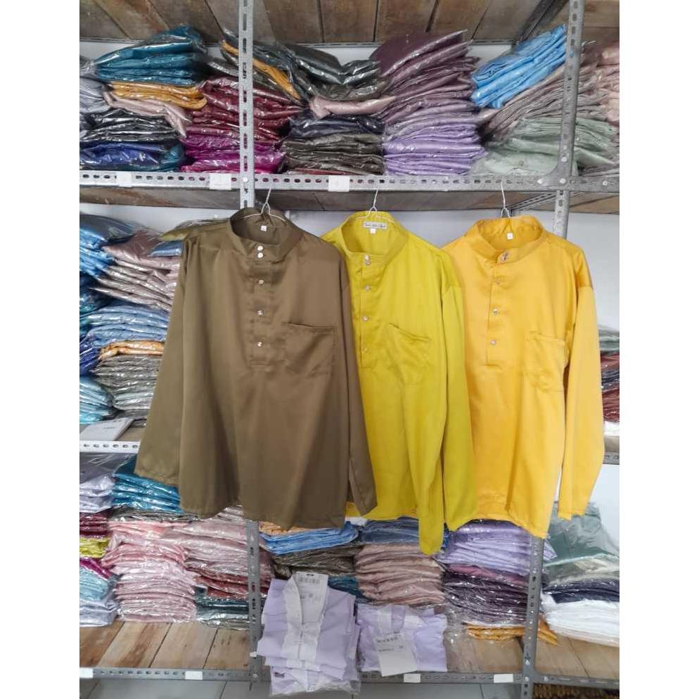 new 1 stell baju melayu teluk belanga pria trend warna 2024