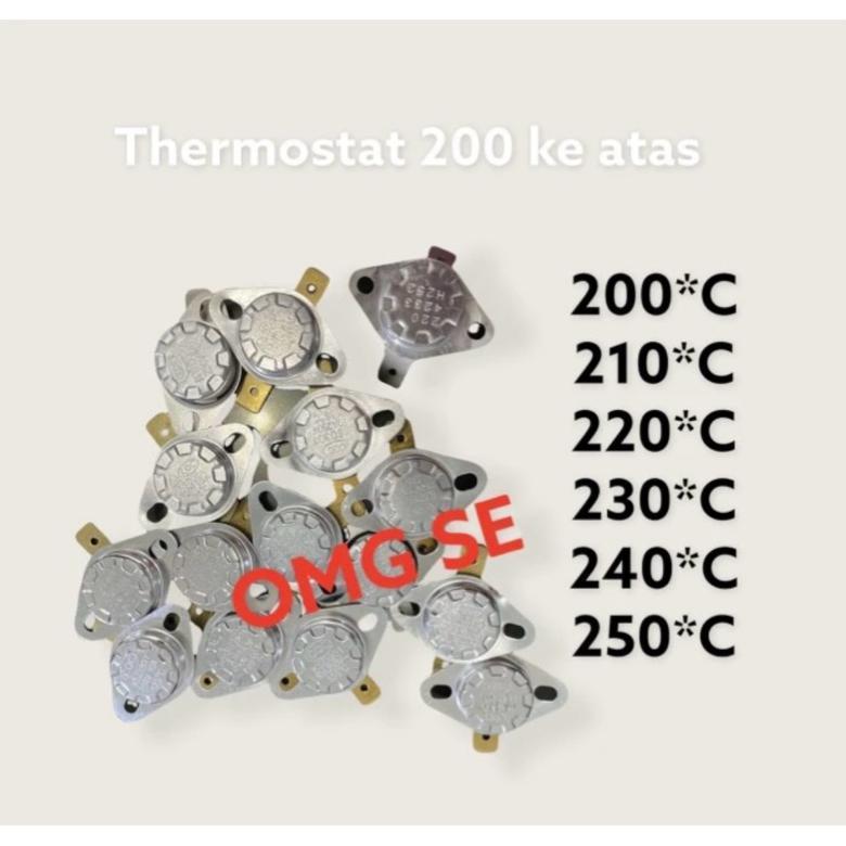 HOT PRODUCT Thermostat kancing 10A 250V 200*C 210*C 220*C 230*C 240*C 245*C 250*C