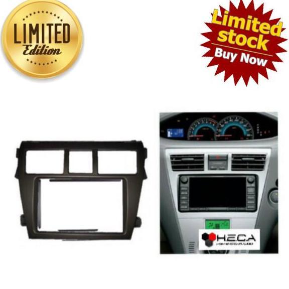 Frame Head Unit Double Din Tape VIOS 2007-2012 / Limo Gen 2 (Black)