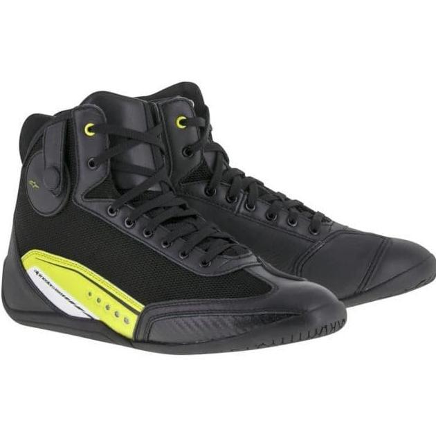 Promo Alpinestars AST-1 Riding Shoes Black Yellow Fluo Diskon