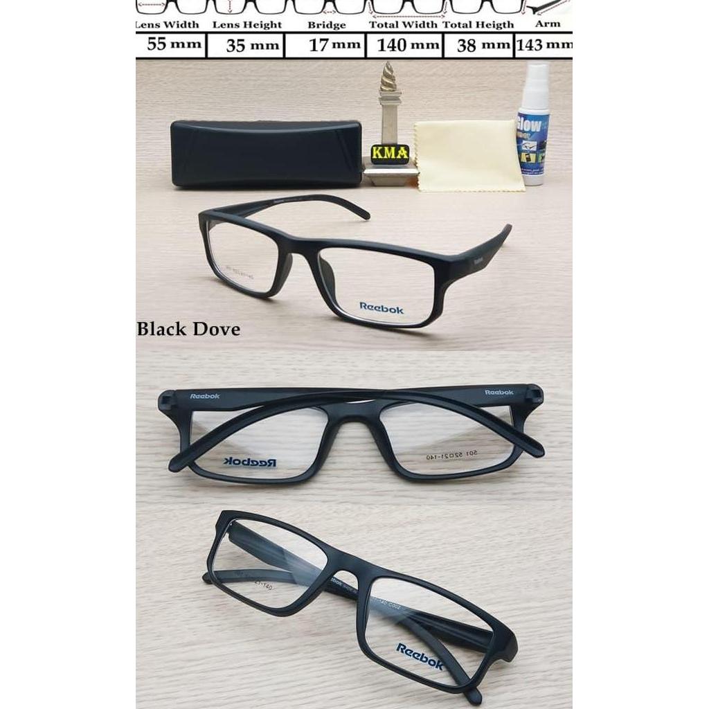 Men- Kacamata Reebok Kacamata Minus Frame Kacamata Minus Frame Lensa Reebok