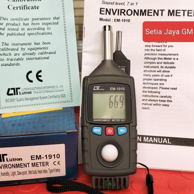 Lutron EM-1910 Environment Meter 7 in 1