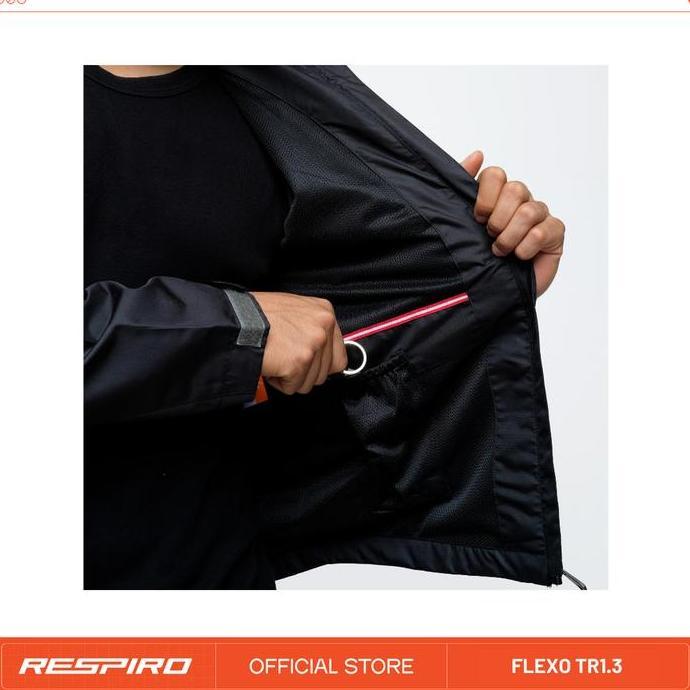Promo RESPIRO JAKET FLEXO / BLACK / RESPIRO MOTOR JACKET FLEXO Diskon
