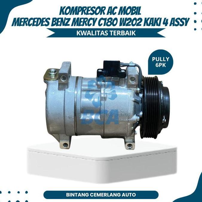 KOMPRESOR AC MOBIL MERCEDES BENZ MERCY C180 W202 KAKI 4 ASSY