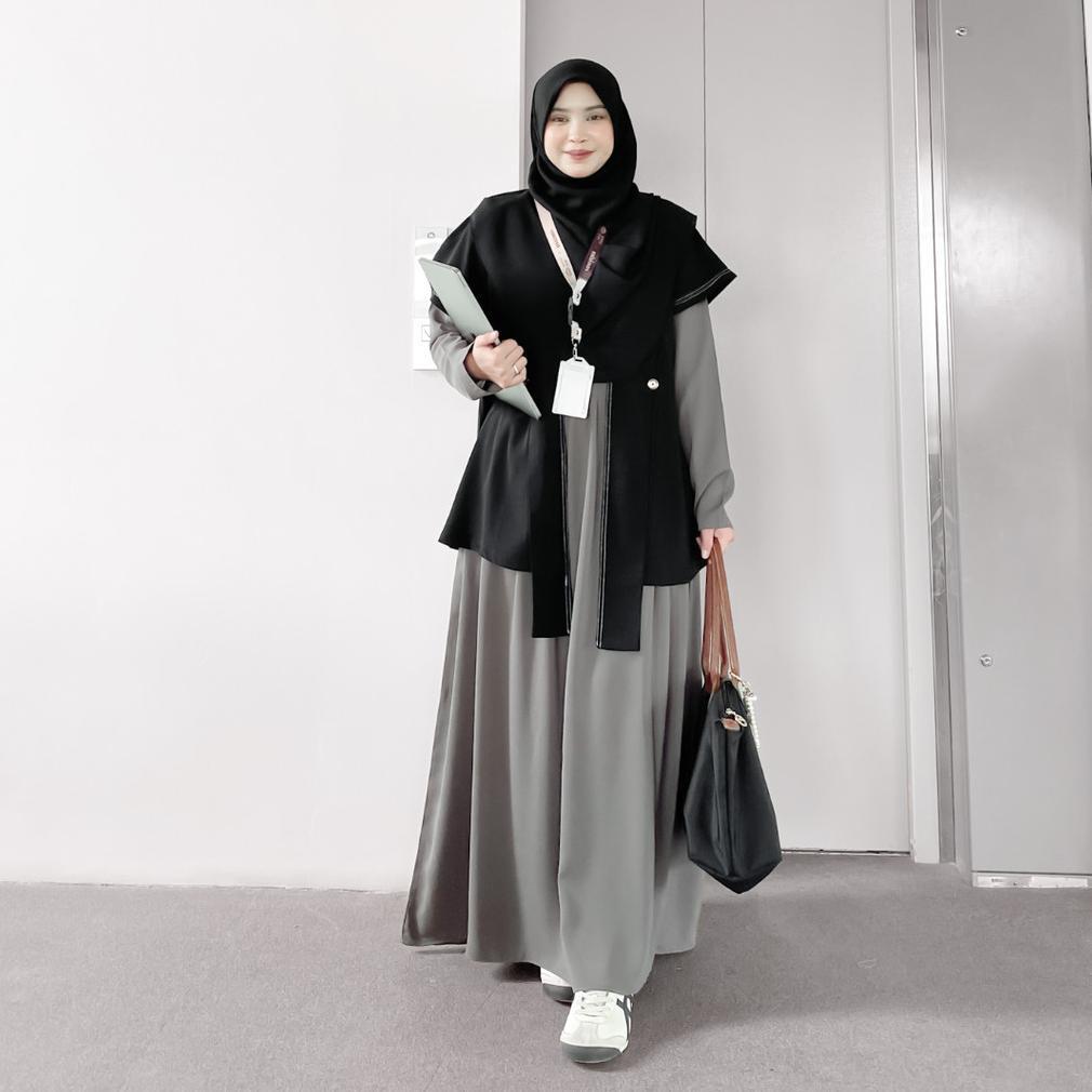 OFFICIAL MININOS ASUKA SET OUTER GAMIS MINIMALIST SYARI 2IN1