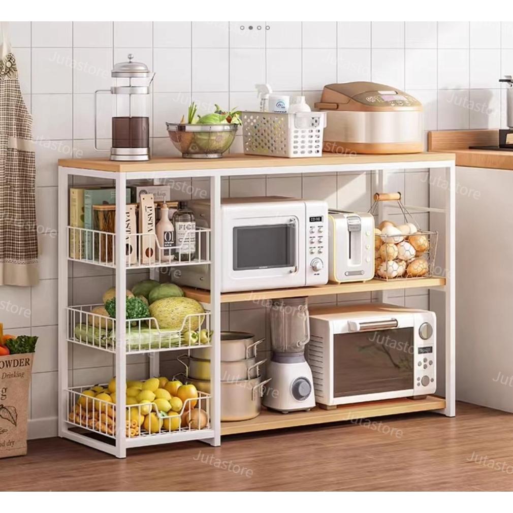 Jamin Murah Rak Dapur Susun Rak Bumbu Rak Oven Rak Multifungsi Buruan Beli