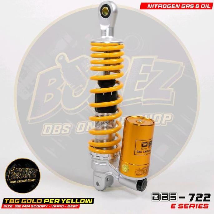 Sok Shockbreaker Belakang DBS ORIGINAL BY MGV 722 Tabung Bawah 330mm & 310mm TBG Gold Per Yellow unt