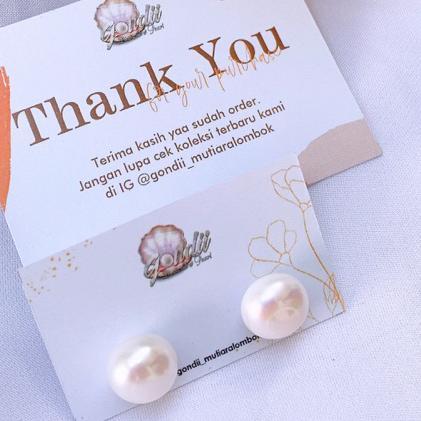 PROMO GIWANG 7MM MUTIARA LOMBOK ASLI DENGAN DESAIN CHIC DAN ELEGANT | ANTING MUTIARA | GIWANG BHAYAN
