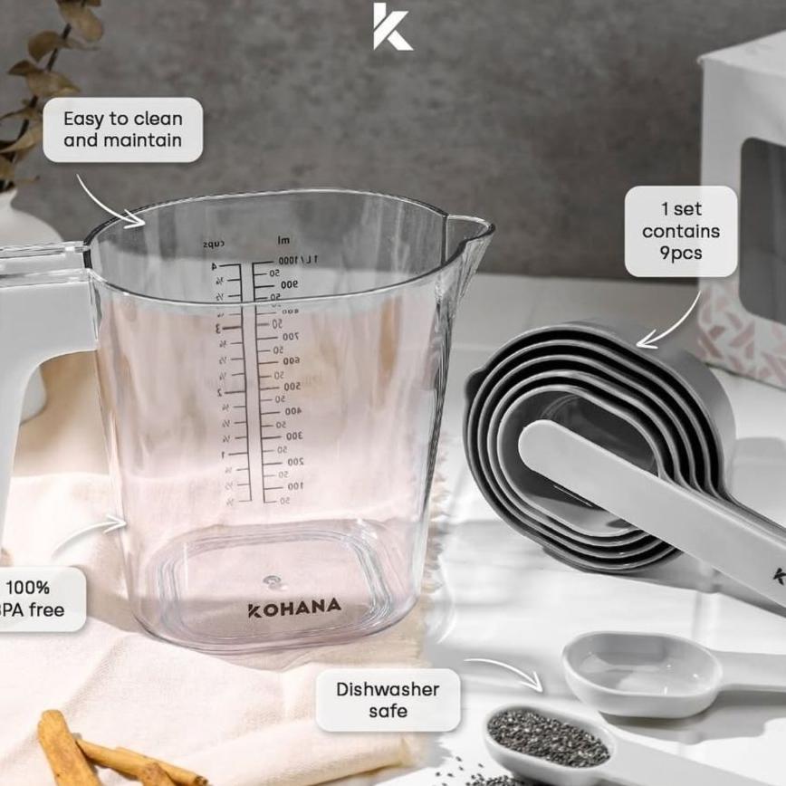 Kohana Measuring Cup And Measuring Spoon Set