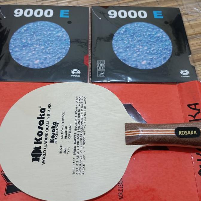 NEW PAKET BET TENIS MEJA KOSAKA HANDLE MODEL SARDIUS PLUS YINHE ORIGINAL