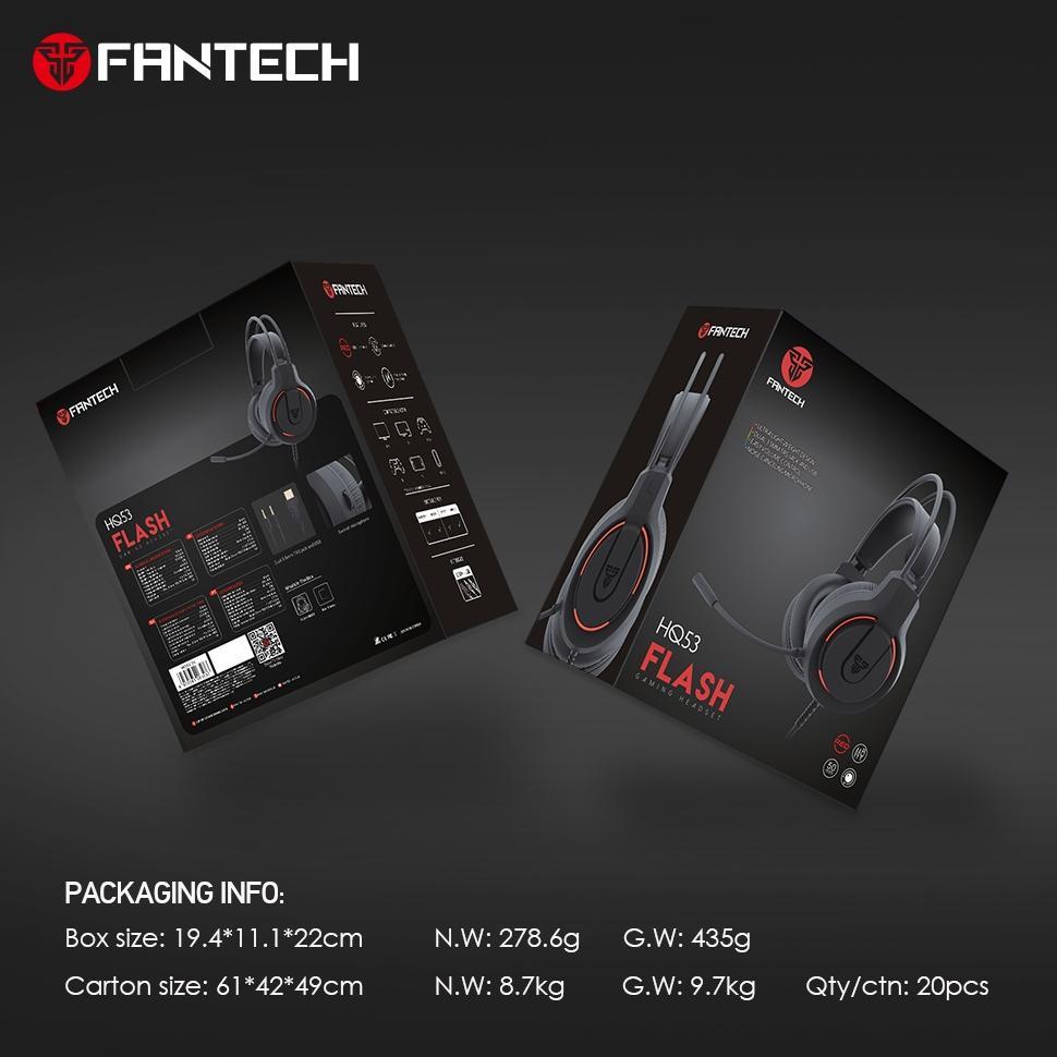 NEW Fantech HQ53 Flash Lightweight Wired Gaming Headset
