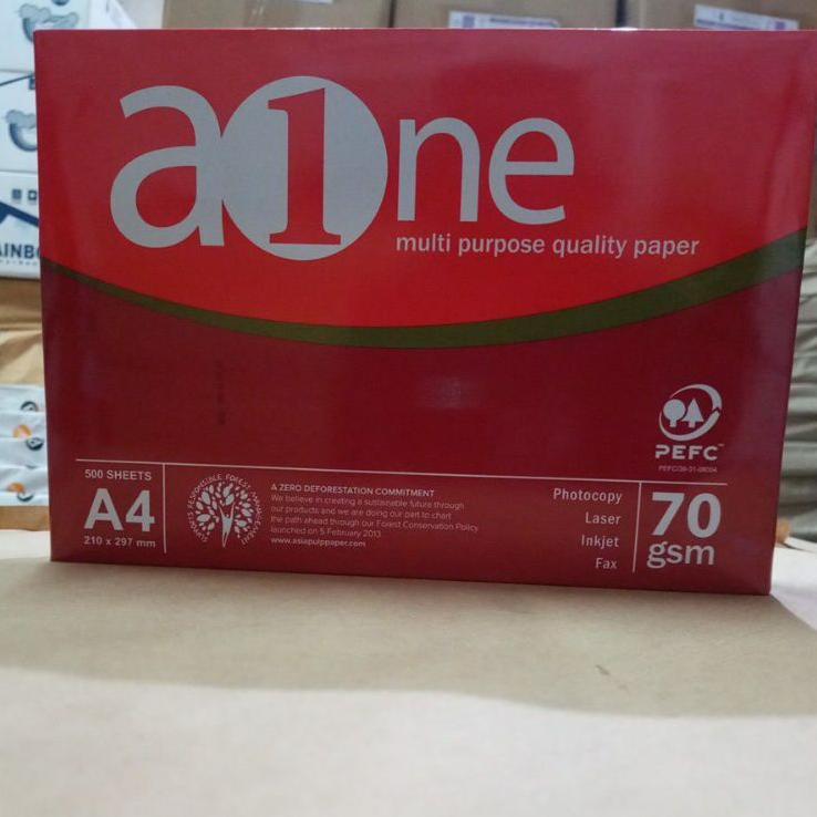 Kertas Hvs Aone A4 70Gsm 1 Rim 500 Lembar