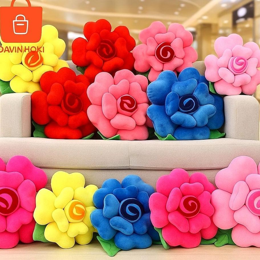 Bantal Sofa Bantal Kursi Bunga Mawar Tanpa P.O
