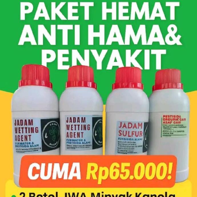 Paket Super Hemat Anti Hama Dan Penyakit, 2 Jwa, 1 Js Dan 1 Asap Cair