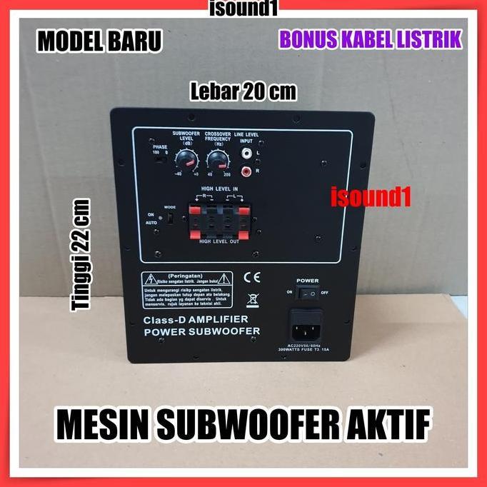 Mesin New Power Kit Subwoofer Aktif Ht 300D Amplifier Ampli Sub Active