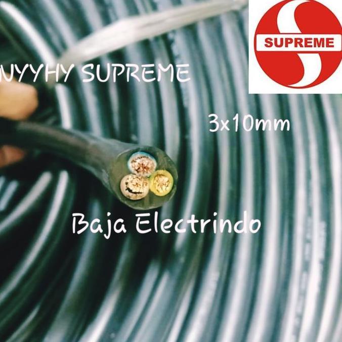 SUPREME Kabel Listrik Serabut NYYHY 3x10mm per Meter NYYHY 3x10 mm 3 x 10mm SUPREME