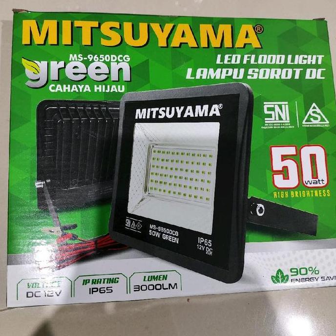 Lampu Sorot DC LED Flood CAHAYA HIJAU TERANG/LAMPU SOROT DC HIJAU