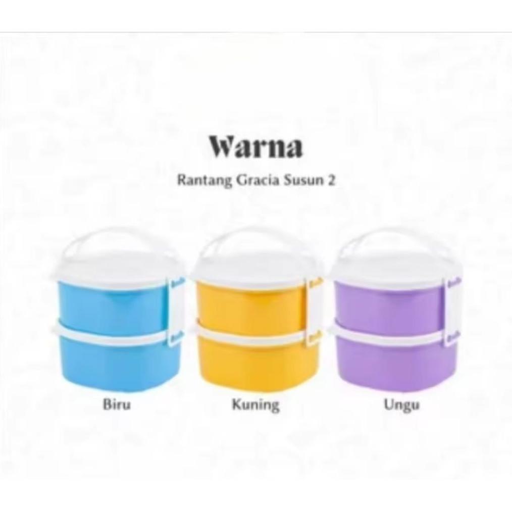 BIG SALE Rantang Susun 2 & 3 Gracia Plastik PP5 Aman