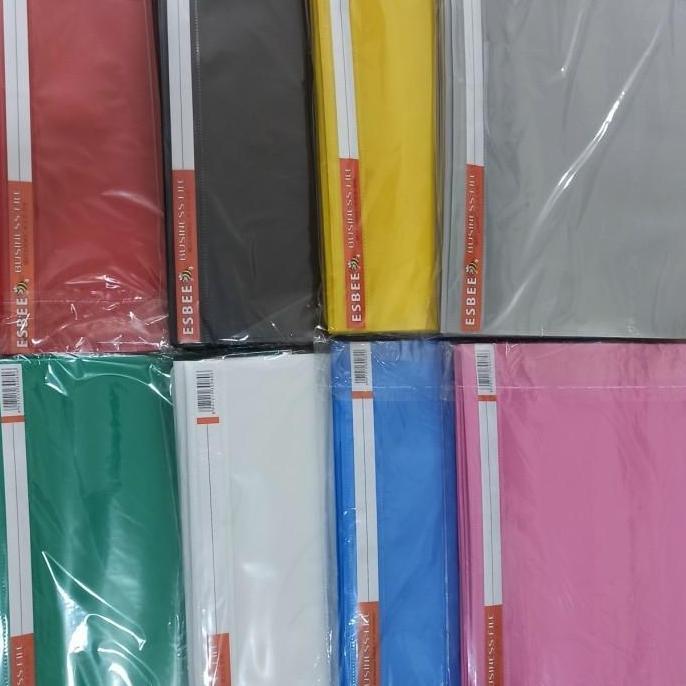 selusin ada kantong snelhecter map plastik F4 business file