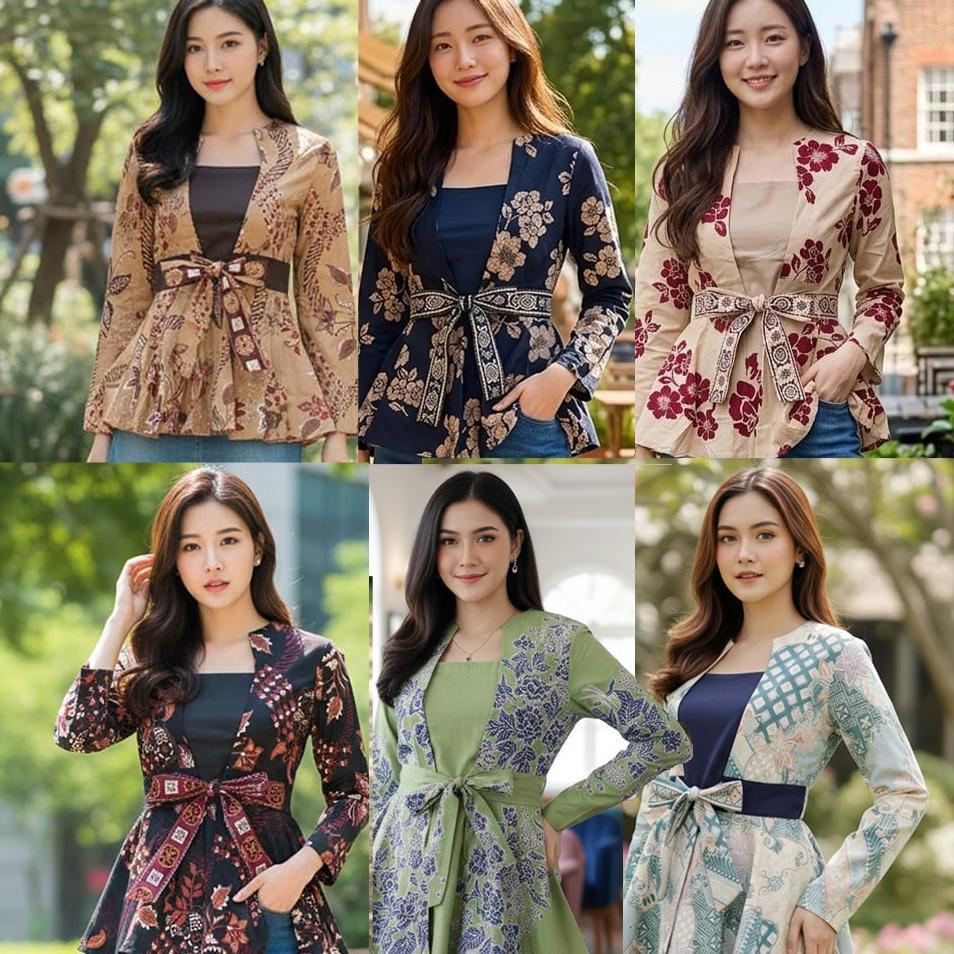 Atasan Blouse Batik Kantor Morgan 220