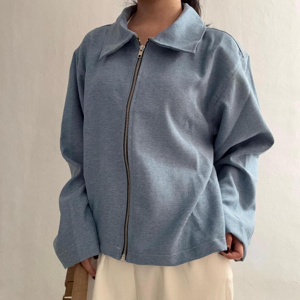 HOT SALE SATIZE | SARAH DENIM JACKET - JAKET OVERSIZED DENIM - OVERSIZED OUTER - DENIM OUTER BOXY - 