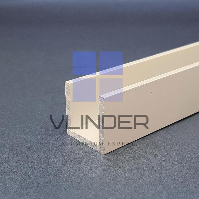 U Channel Aluminium UNP 25 mm x 25 mm x t. 3 mm - L. 1 m