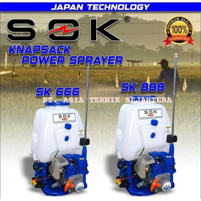 Knapsack Mesin Power Sprayer 4 Tak 20 Liter Mesin Semprot Hama