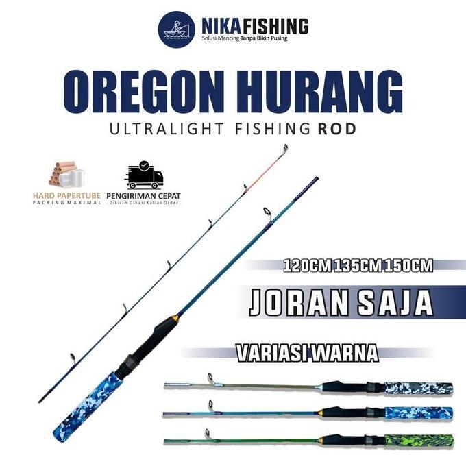 Joran Pancing Udang Oregon Hurang 100 120 135 150 Lentur Material Fiber Solid Alat Mancing Ikan Read