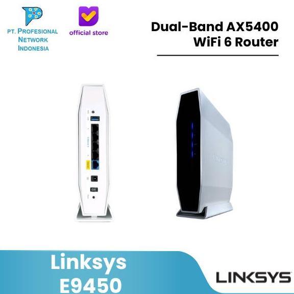 LINKSYS E9450 DUAL-BAND AX5400 WIFI 6 ROUTER / LINKSYS E 9450 MURAH