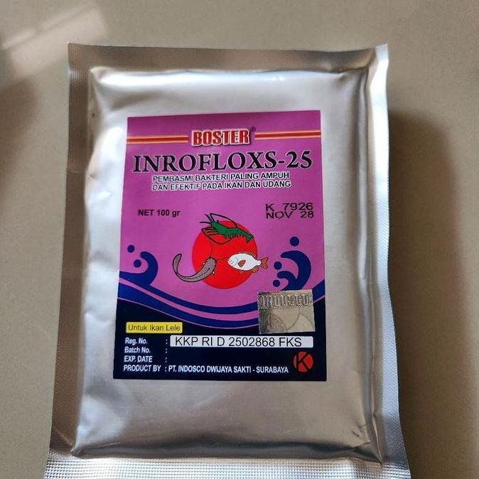 BOSTER INROFLOXS 25 ANTIBIOTIK IKAN KOI ENROFLOXACIN ANTI JAMUR INSANG