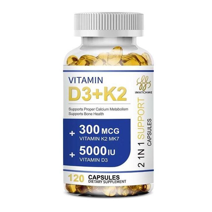 Fit- Bpomimatchme Kapsul Vitamin D3K2 5000Iu Vitamin D3 300Mcg K2