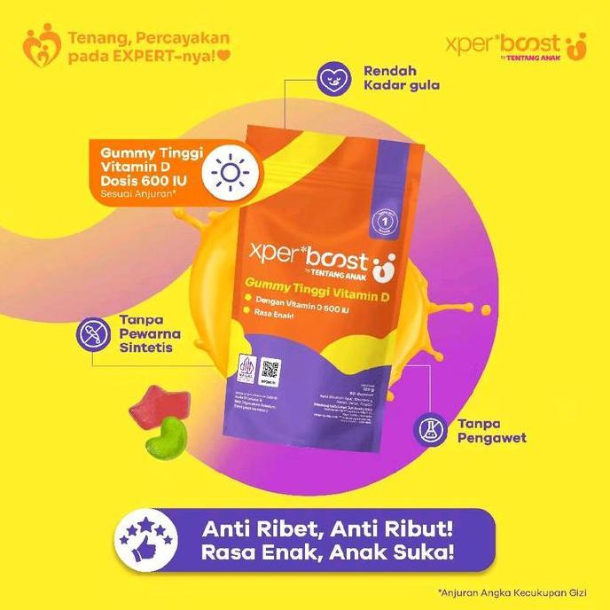 Fit- Expert Boost Gummy Vitamin D3 600 Iu Vitamin Anak & Desa Vitamin Keluarga Isi 30