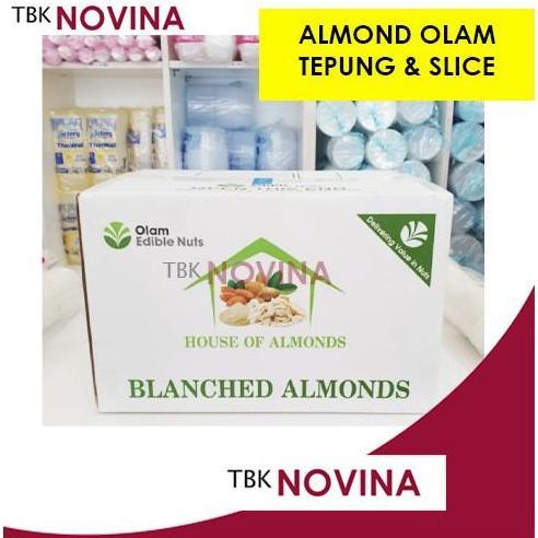 Yuks- Olam Kacang Almond / Almond Powder / Tepung Almond Flour / Almond Slice