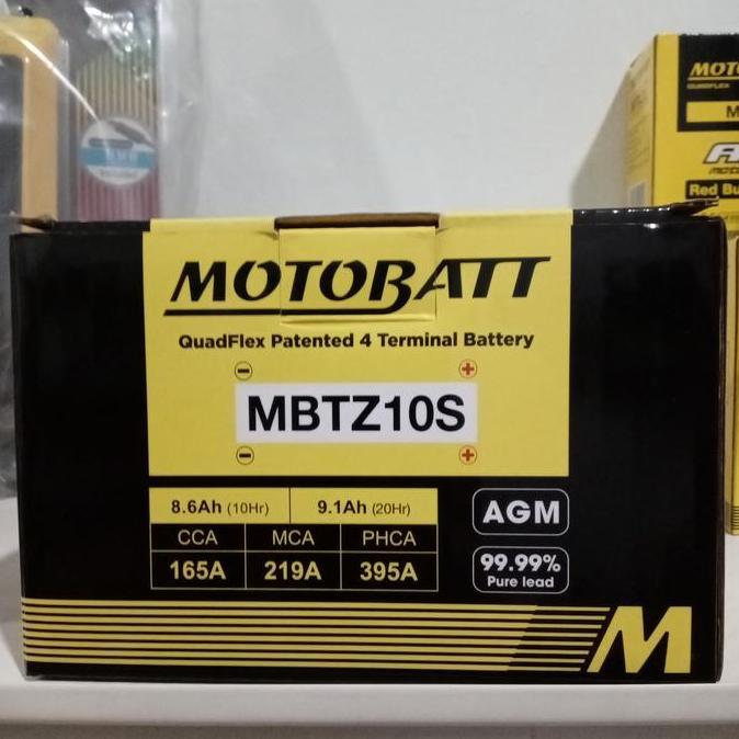 Motobatt MBTZ10S 8.6 Ah CCA 190