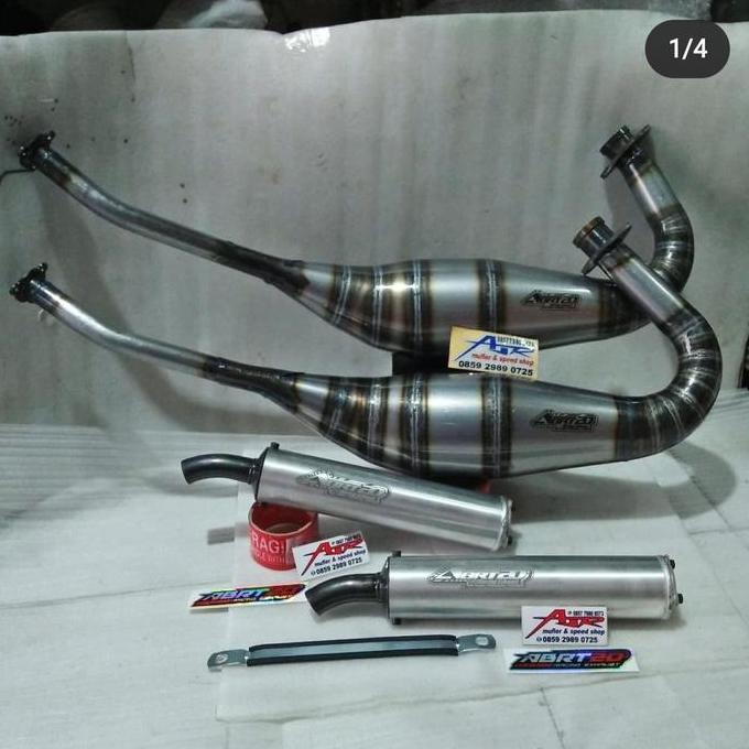 Knalpot ABRT20 ABRT 20 Original standar & Porting Ninja 2tak R RR Ss