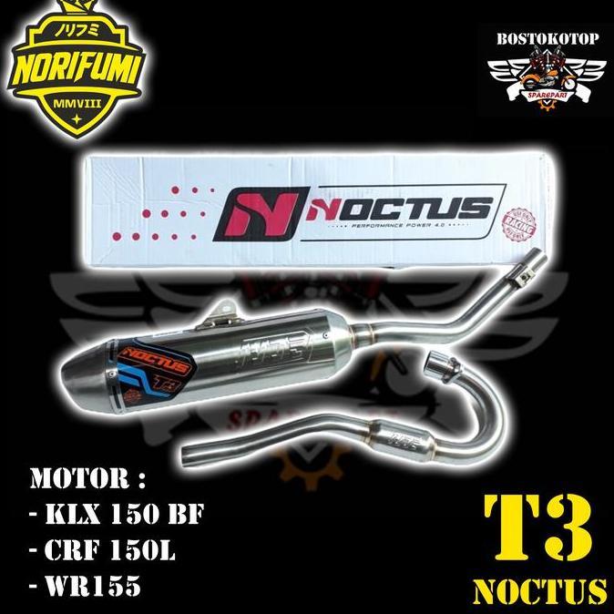 Norifumi Knalpot Trabass Tipe Noctus T3 KLX 150 BF CRF 150L WR155 Ori