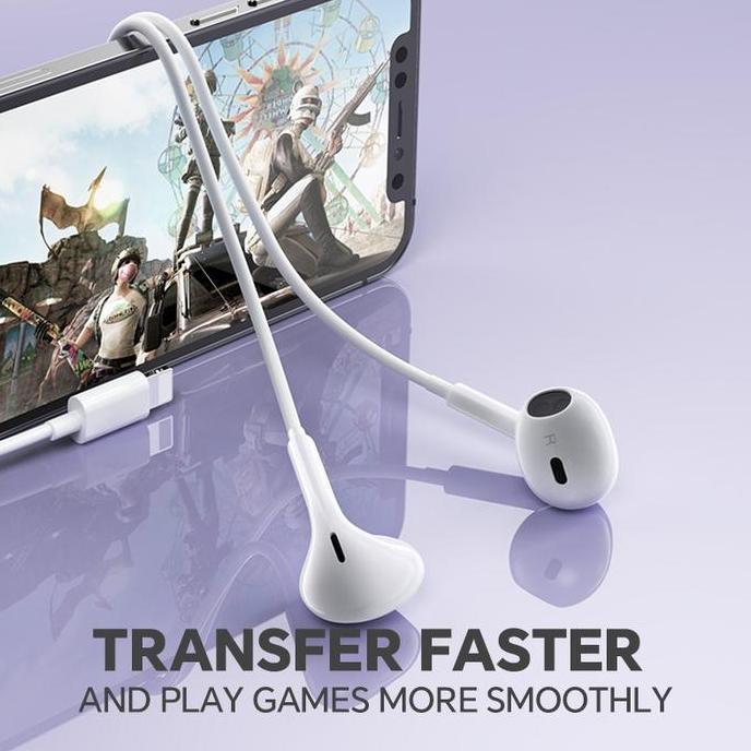 Promo Kikishoot Headset Kiki-2Nd Cracked Version Lightning Jack Kabel Earphone Untuk Ios 7 8 X Xs Ma